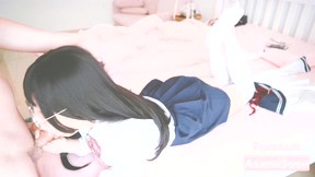 [MP4/1100MB][ASAMISUSU苏苏]-白丝美腿JK制服 无套啪啪