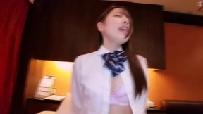 [MP4/1150MB]県立普通科①无垢な色白少女。最后の连続中出しセックス